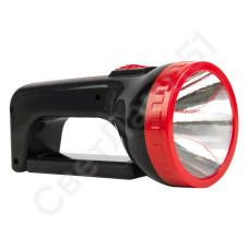 Фонарь прожектор аккумуляторный 2 в 1 1W + 18 SMD Smartbuy черный